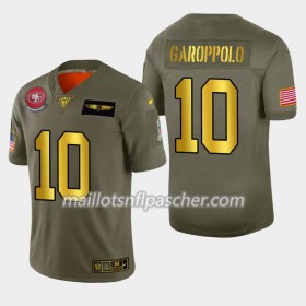 Maillot San Francisco 49ers Jimmy Garoppolo 10 Nike 2019 Salute To Service - Homme